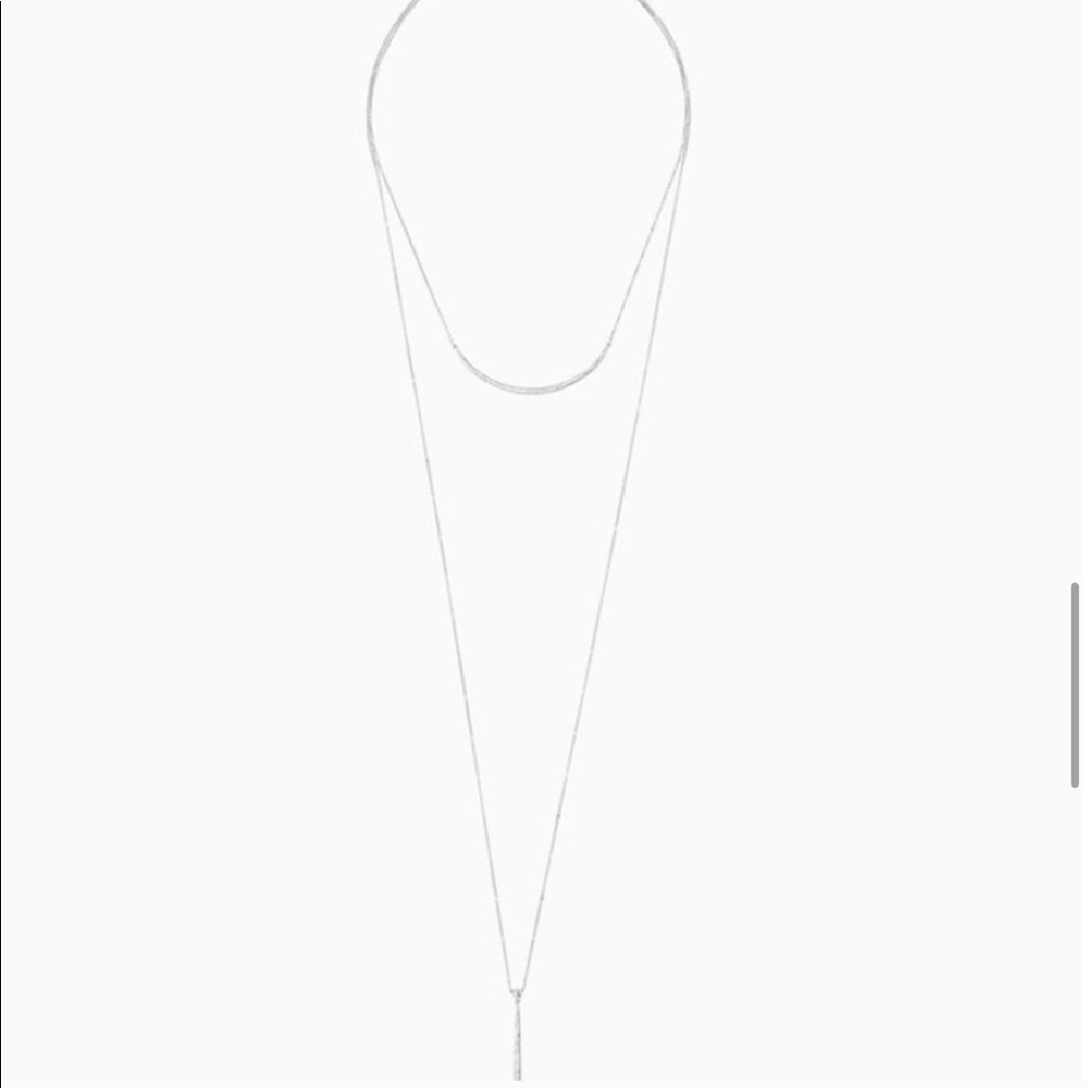 Stella & Dot Minimalist Versatile 2-in-1[SILVER] Kari DelicateLayering N… - Picture 4 of 8